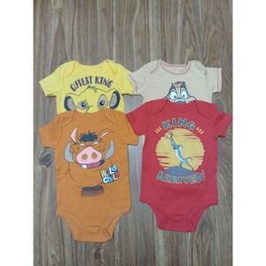 Disney Baby Timon & Pumba & Hakuna Matata One Piece Bodysuit Snap 18Mos.
